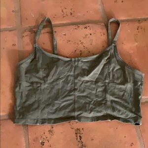 army green tank top